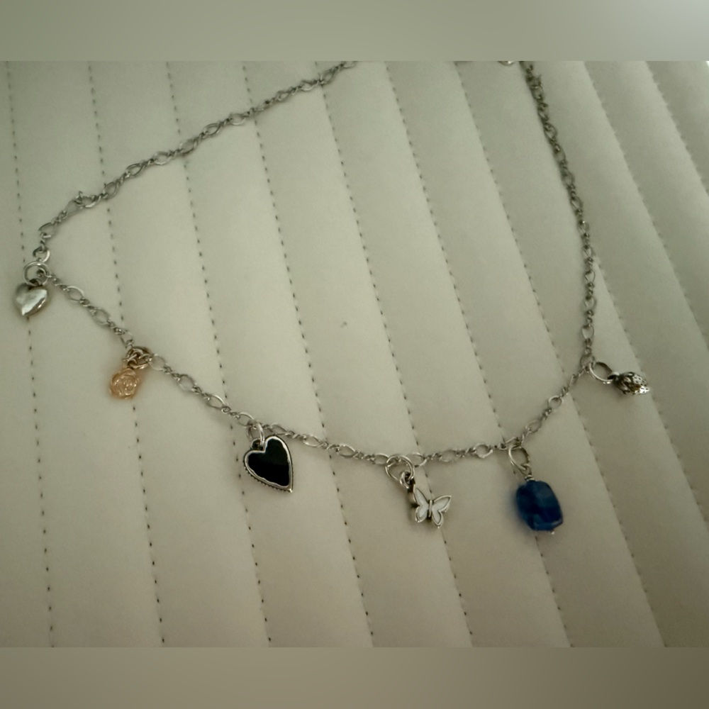 James Avery Silver Charm Necklace w/ 6 charms